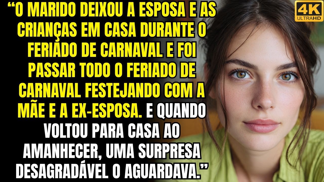 O marido passou tempo com a mãe e a ex-esposa durante todo feriado de carnaval. E quando ele voltou
