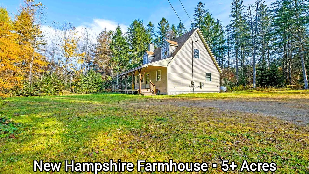 New Hampshire Farmhouse On 5+ Acres | NH Real Estate For Sale | Affordable Houses New Hampshire