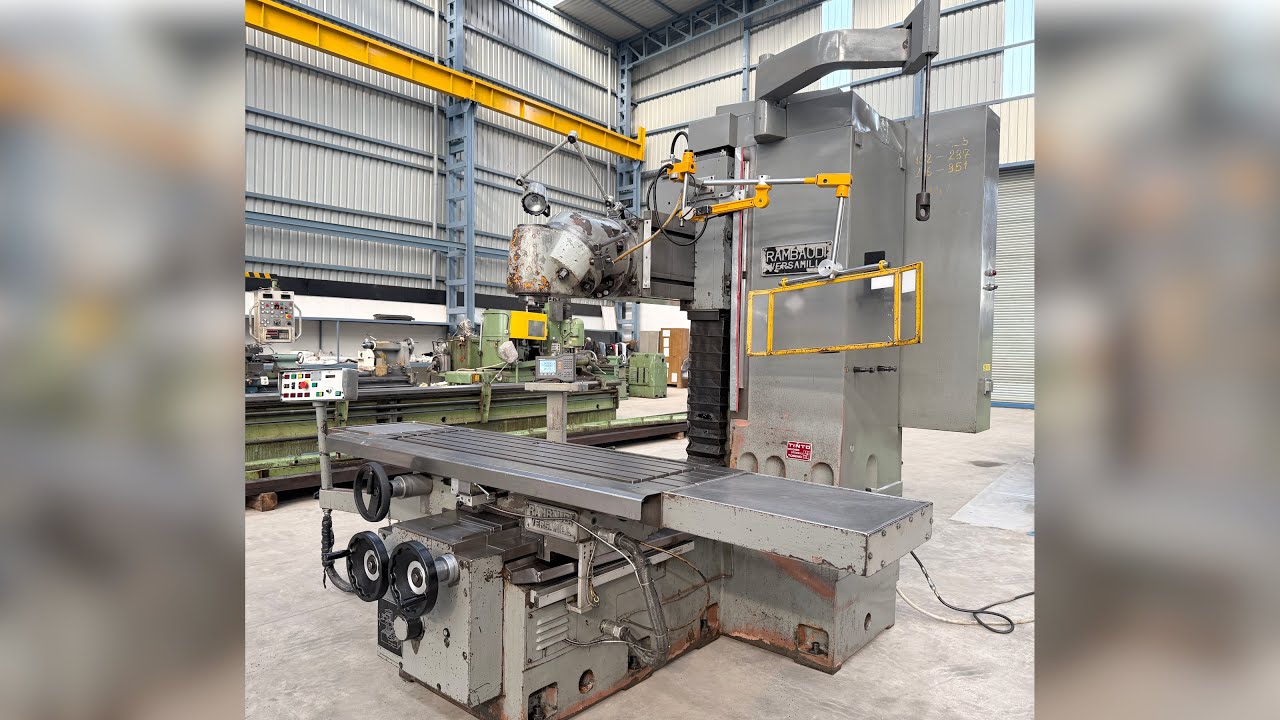 Rambaudi (Italy) VersaMill Bed-Type Milling Machine - Table 1800 mm x 510 mm