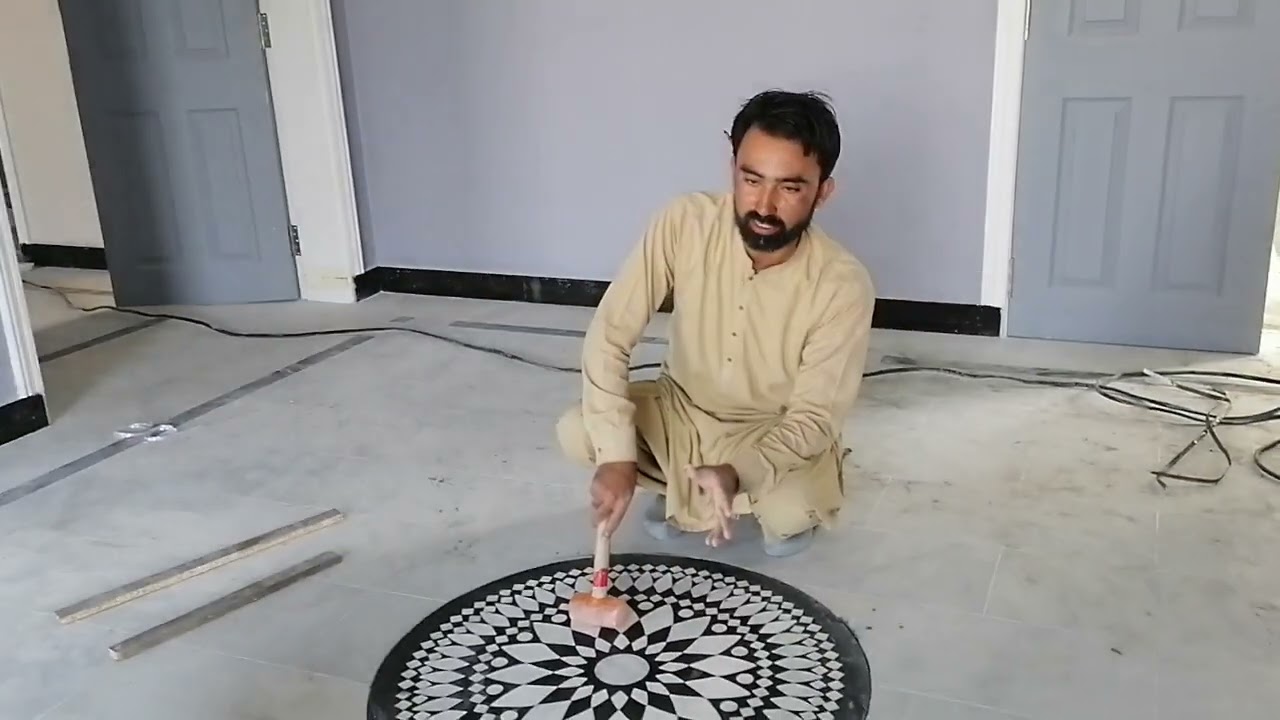 Beautiful Marble Flower design | And Fixing Work