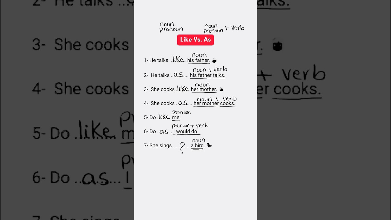 Like Vs. As😱🔥❌ #englishforielts #english #grammar #learnenglish #tutorial #ielts #quiz #like