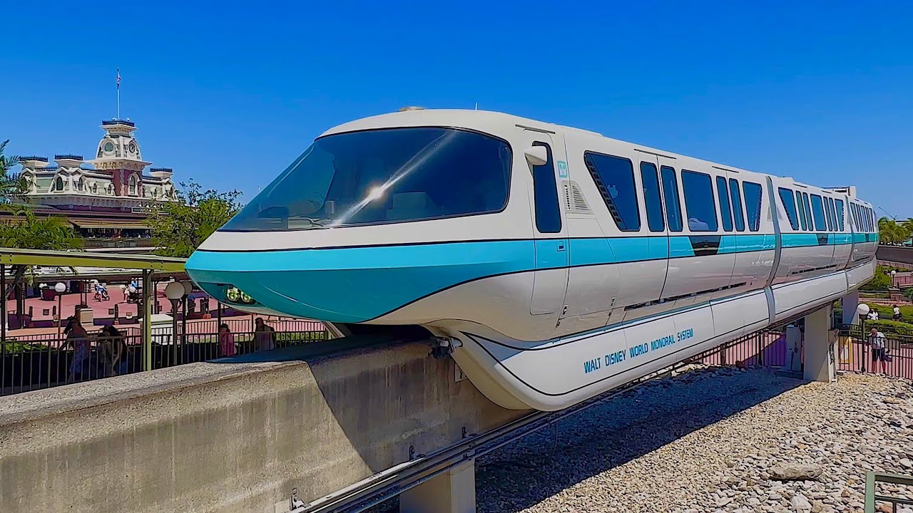 Magic Kingdom Express Monorail 2025 Complete Ride in 4K - Walt Disney World, Florida