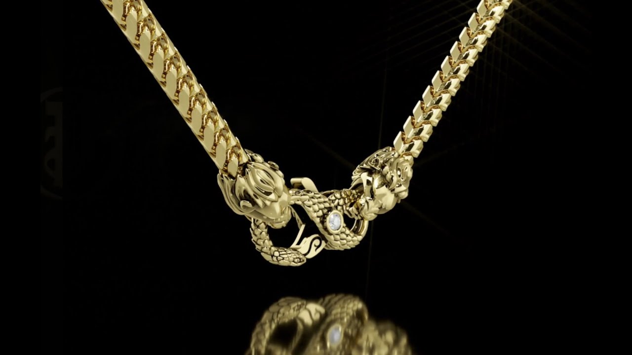 Gold Lion Clasp for Custom Gold Chains by Proclamation Jewelry