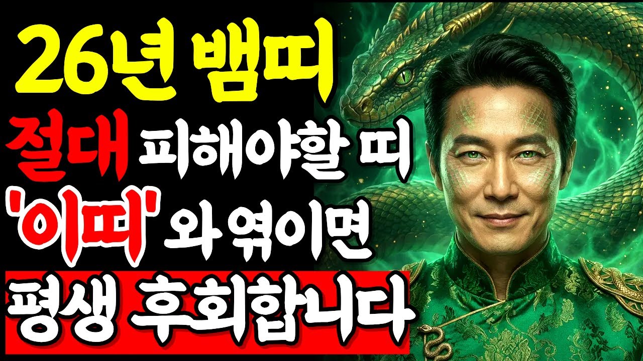 2026년 1월 뱀띠 운세 | 로또 당첨 번호, 행운의 색상, 반드시 피해야 할 날짜 총정리