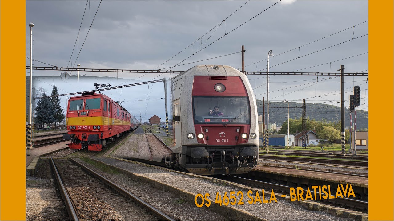 Pohľad na trať | Šala - Bratislava Hl. st. | 951 003 | Zo Šale do Bratislavy s Vlastičkou vzadu :)