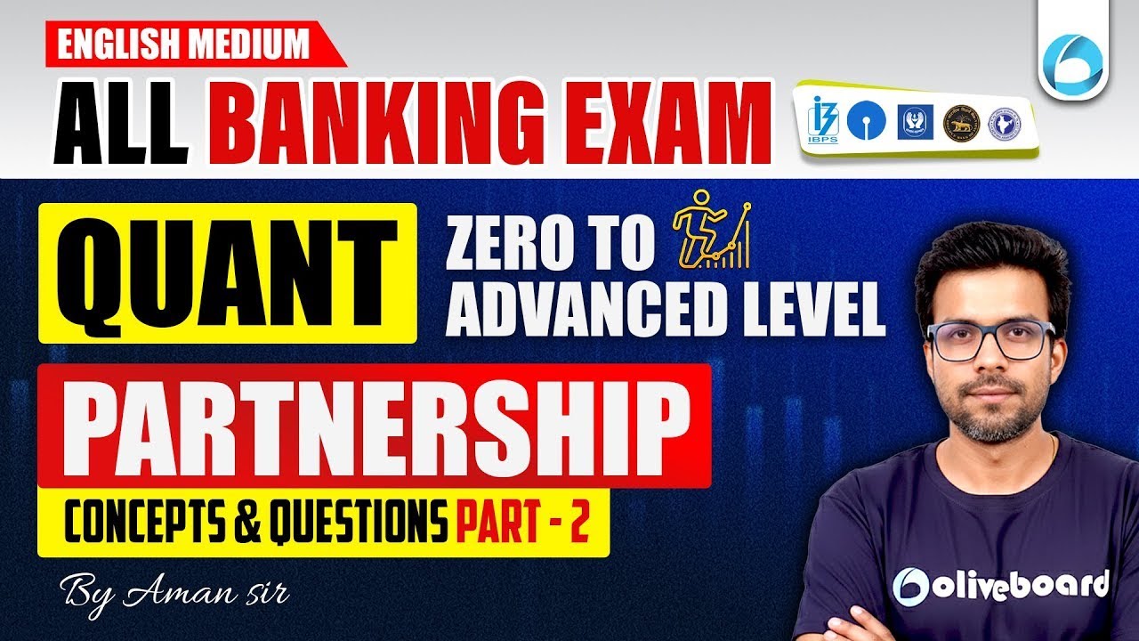 Partnership Concepts & Questions Part - 2 | Partnership | Quant for Bank Exams in English Medium