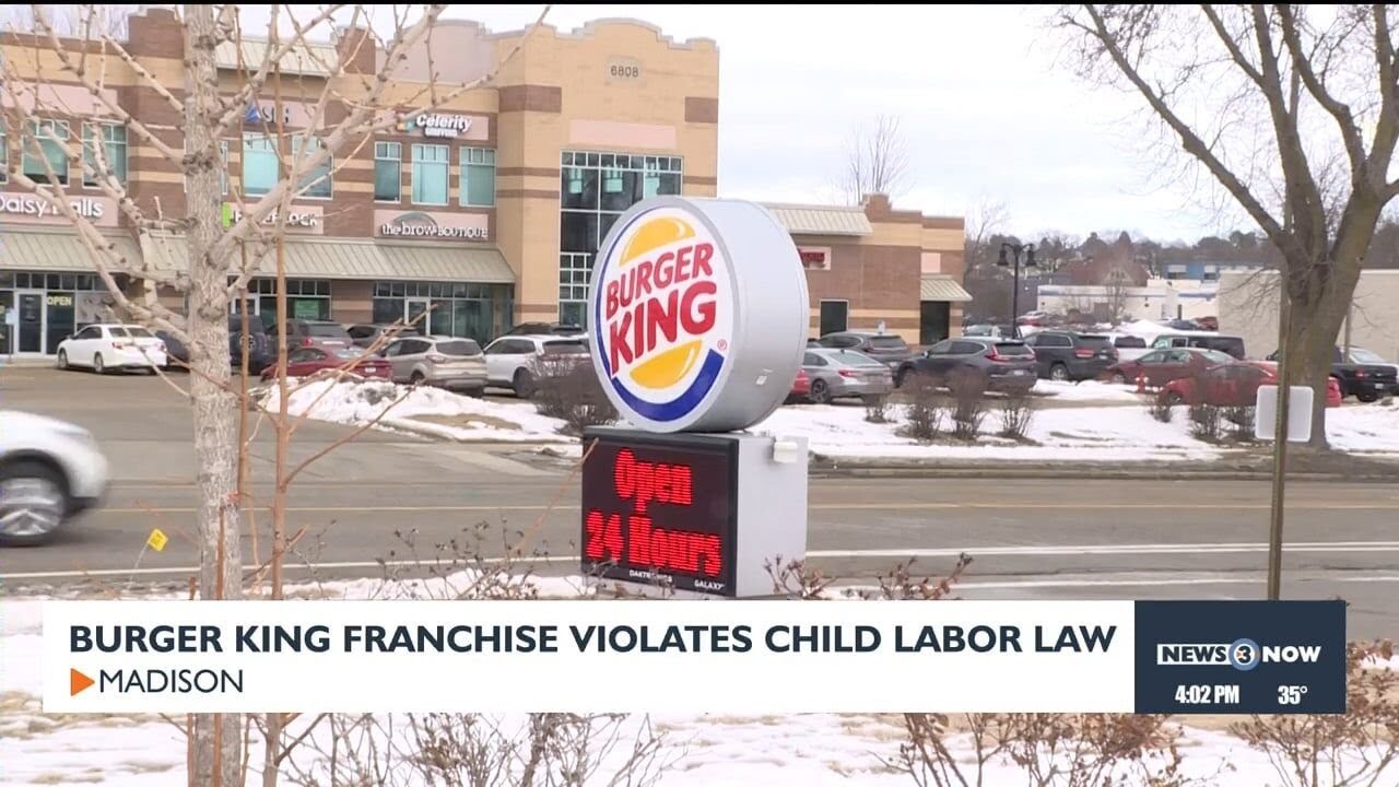 Burger King violates child labor laws