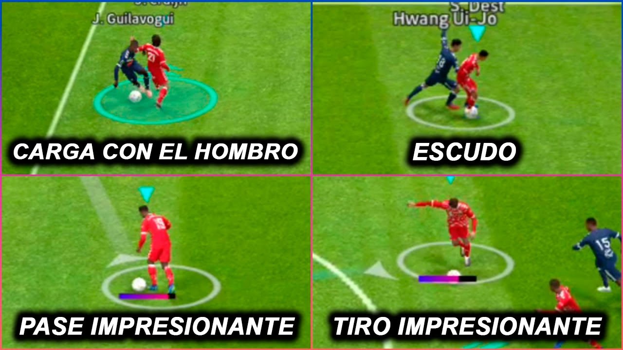 ¿Cómo hacer los NUEVOS REGATES/COMANDOS en eFootball MOBILE 2024? // CONTROLES CLASICOS