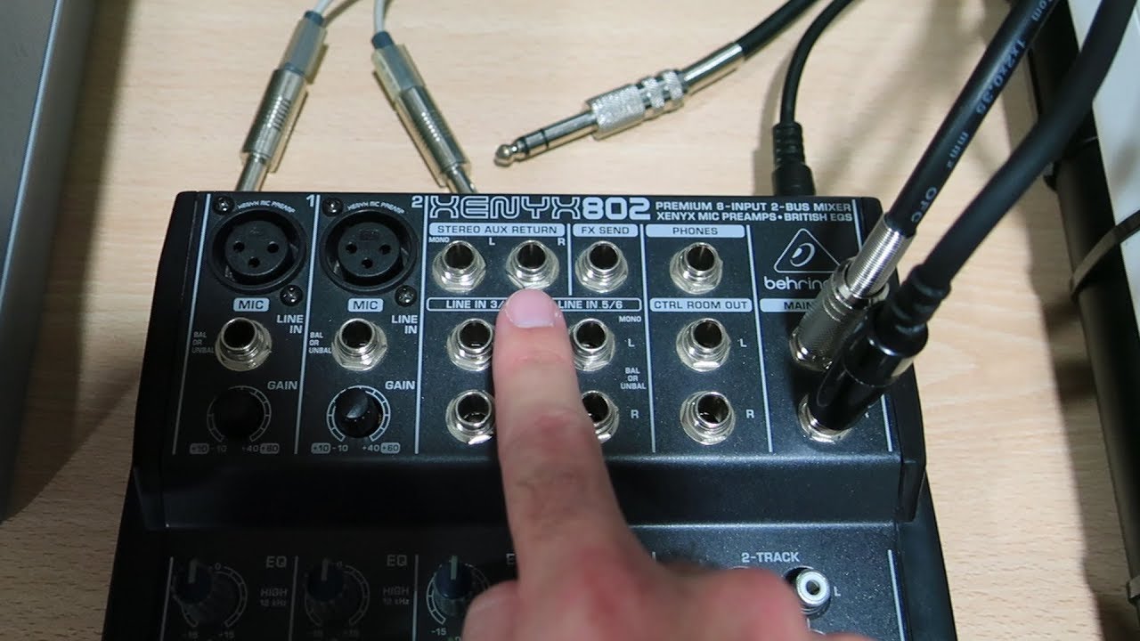 MESA DE MEZCLAS - STEREO AUX RETURN - RETORNO DE LA SEÑAL DE LA UNIDAD DE EFECTOS EXTERNA