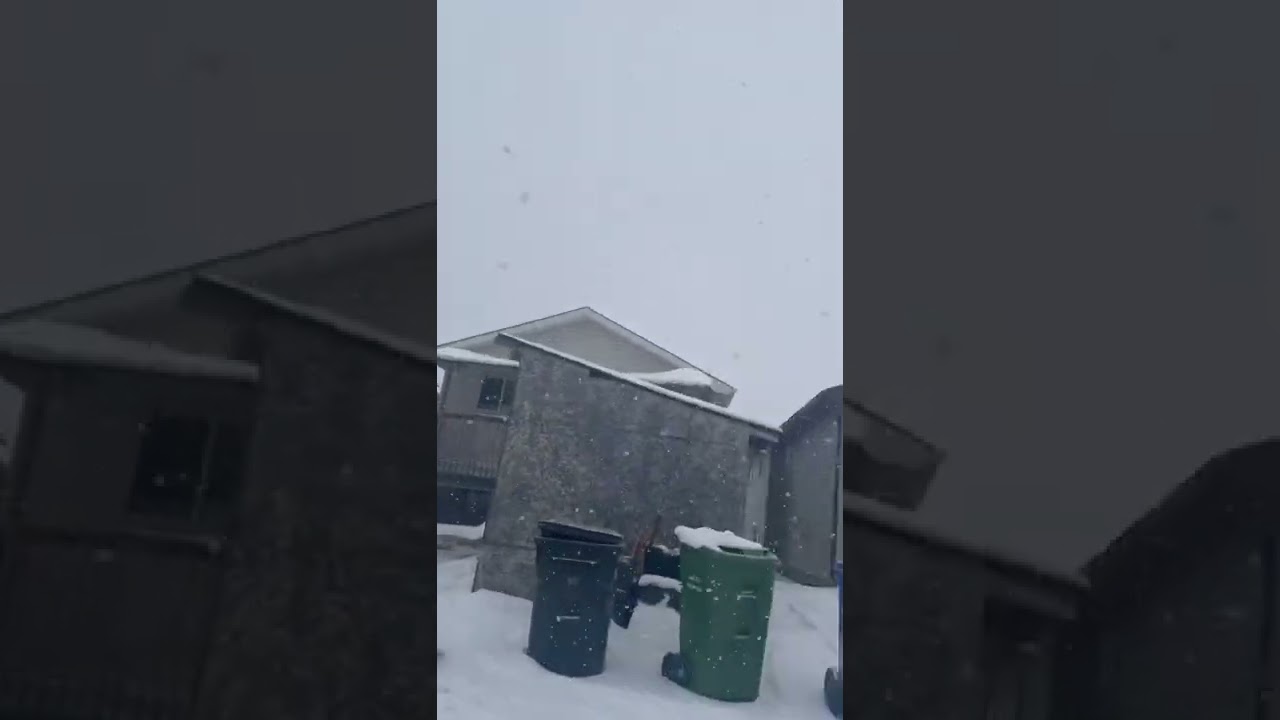 Heavy snowfall Canada Alberta 