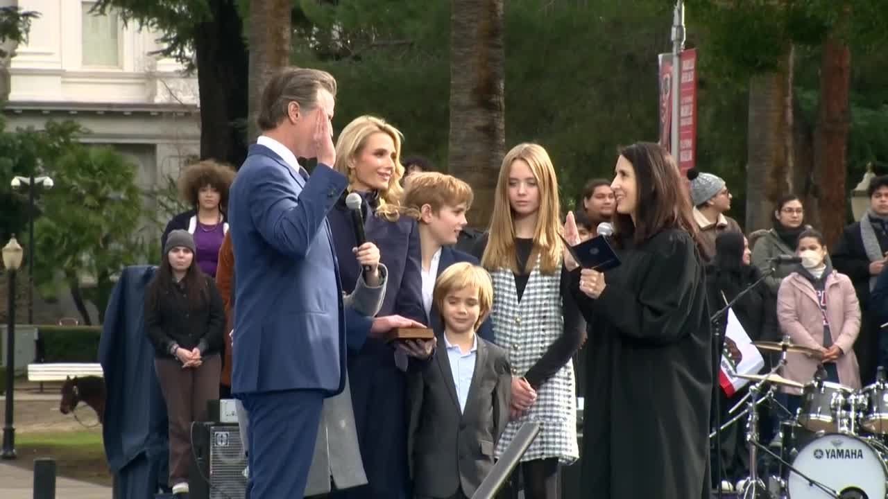Gov. Newsom sworn in during second inauguration