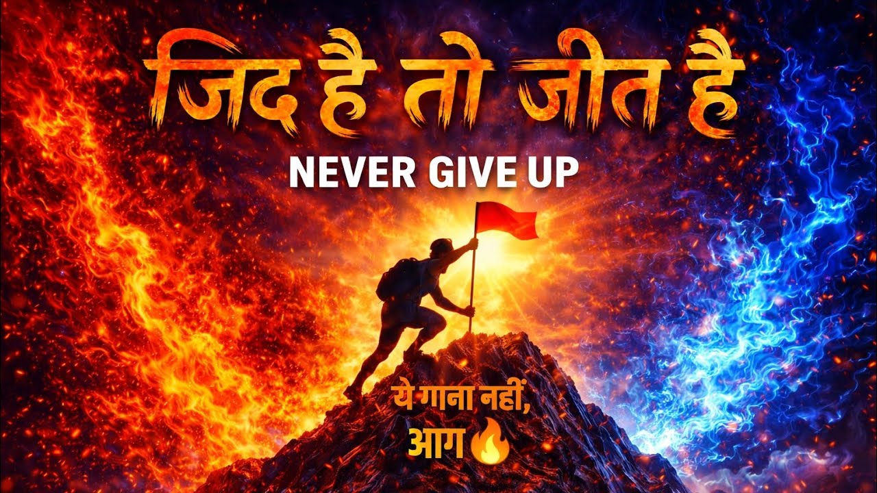 जिद है तो जीत है 🔥 | Motivational Song | Never Give Up | Hustle Anthem