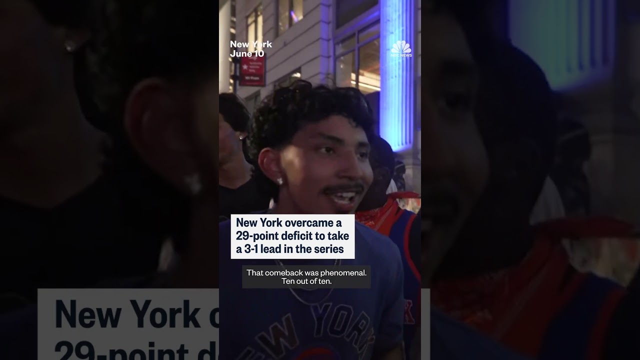 Knicks fans celebrate after historic Game 4 comeback