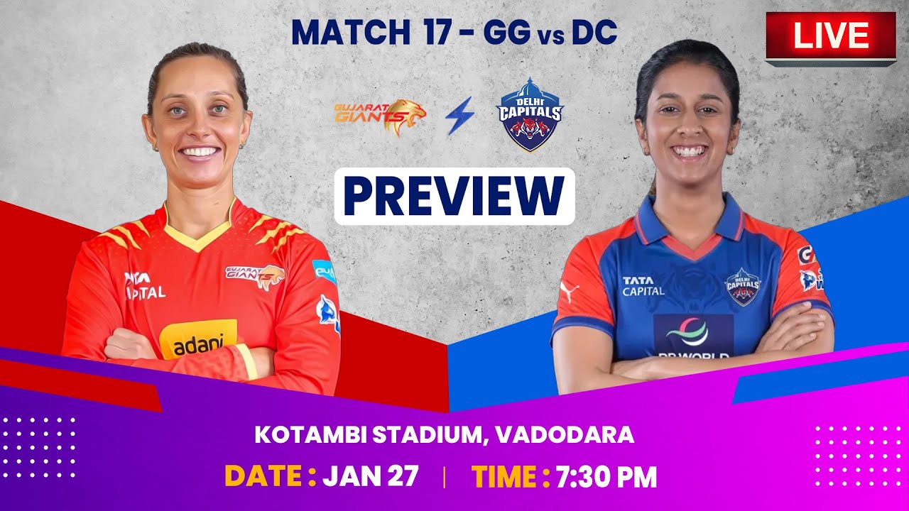 Матч 17: Анонс: Gujarat Giants против Delhi Capitals | WPL 2026 | Женский крикет