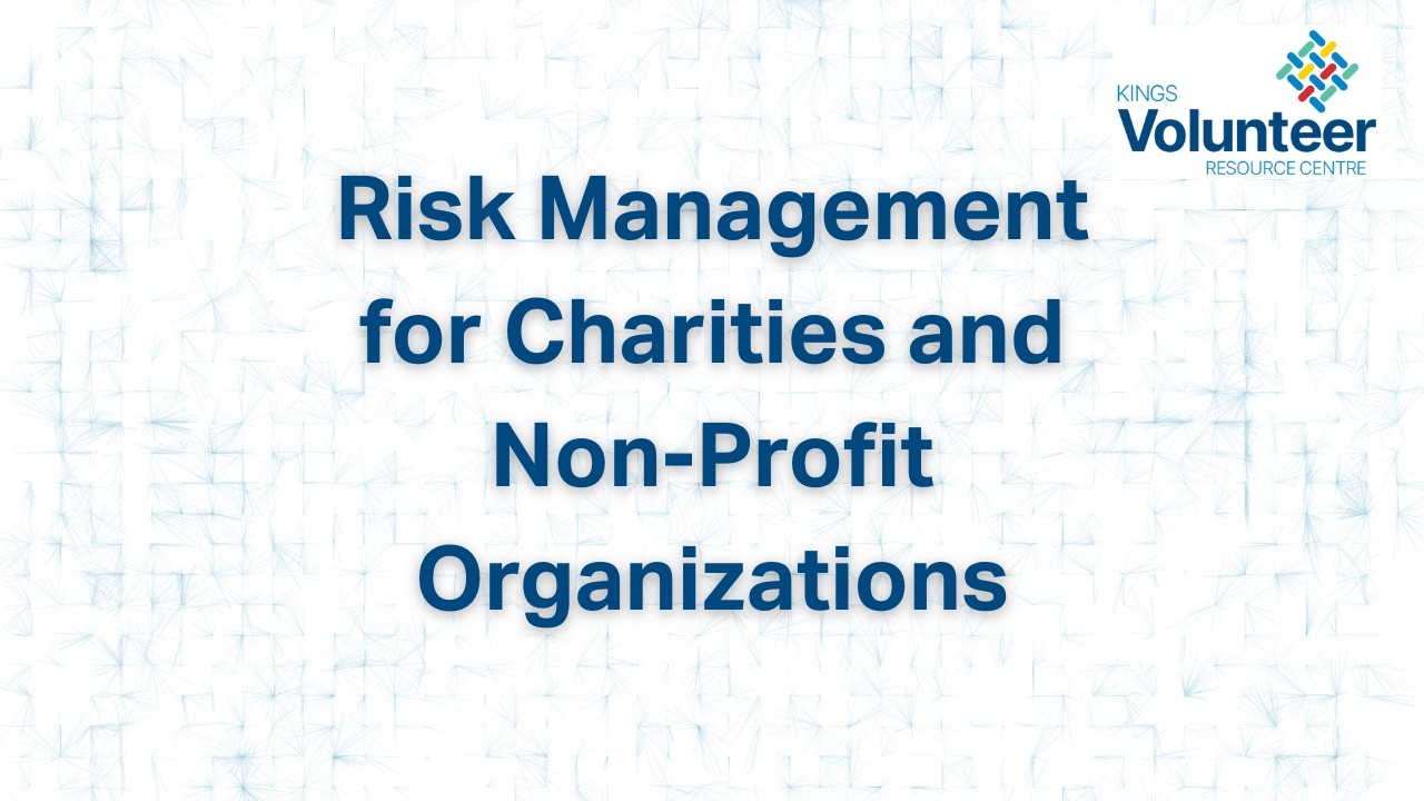 Risk Management for Charities and Non-Profit Organizations