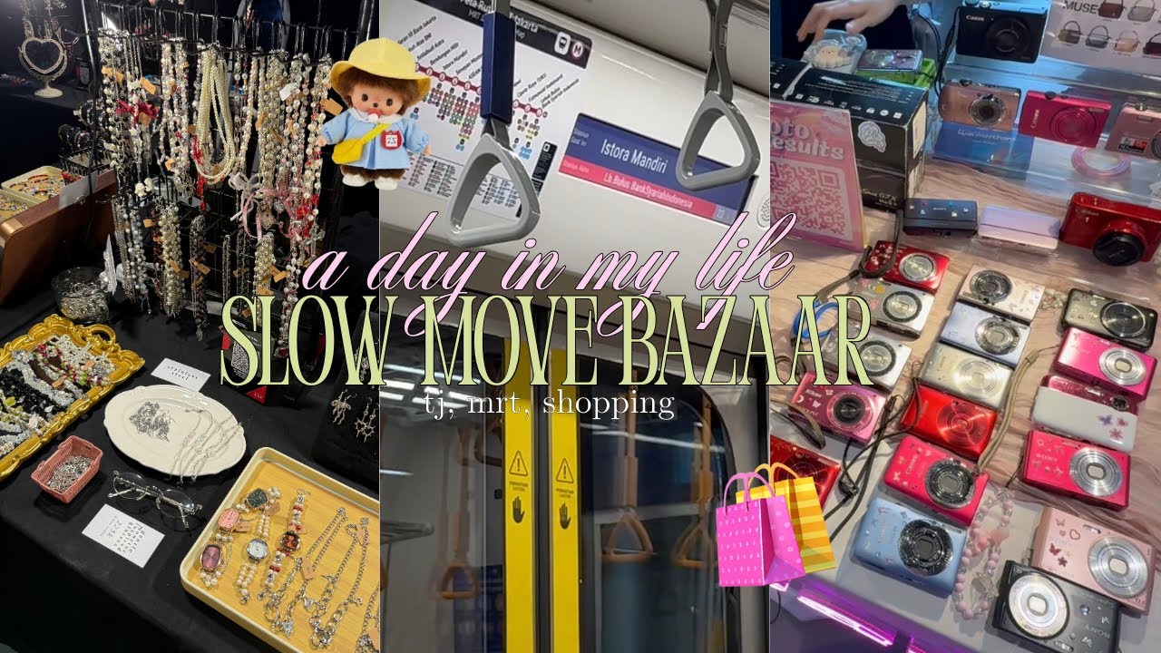 a day in my life: explore slow move bazaar, tj, shopping haul, mrt