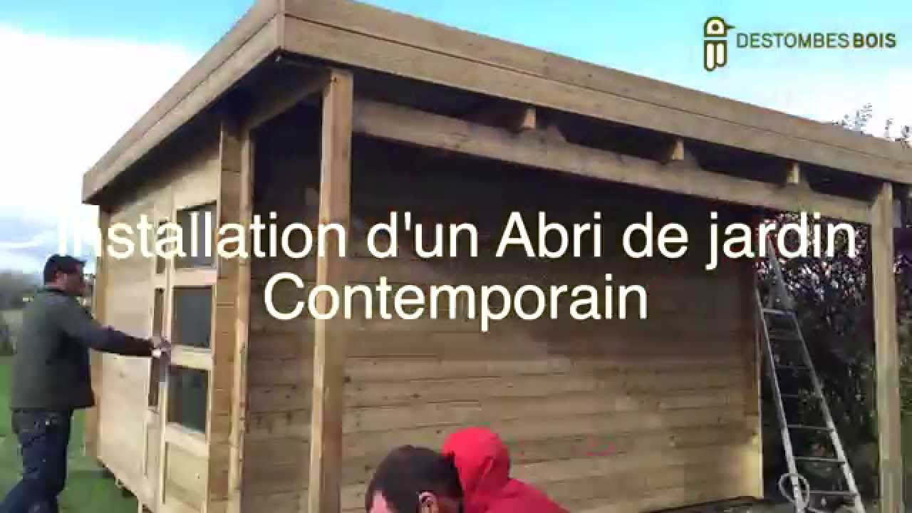 Destombes bois #2 montage d'un abri contemporain