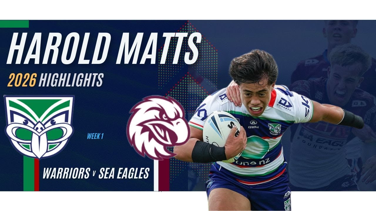 Warriors v Manly | Harold Matts 2026 | Rd 1 HIGHLIGHTS