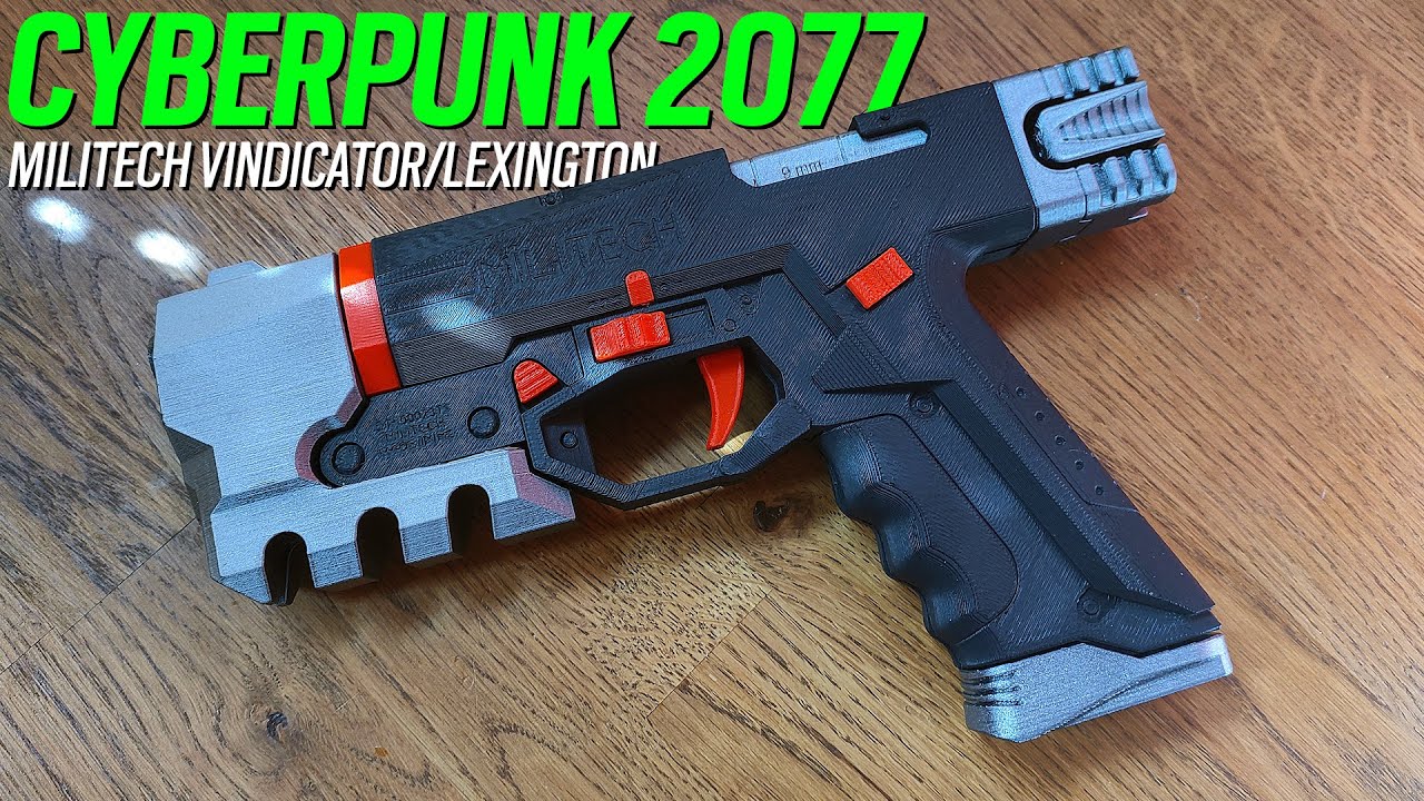 Militech Vindicator/Lexington Cyberpunk 2077 Toy - 3D Printed Ideas - Free 3D Models - Build Guide