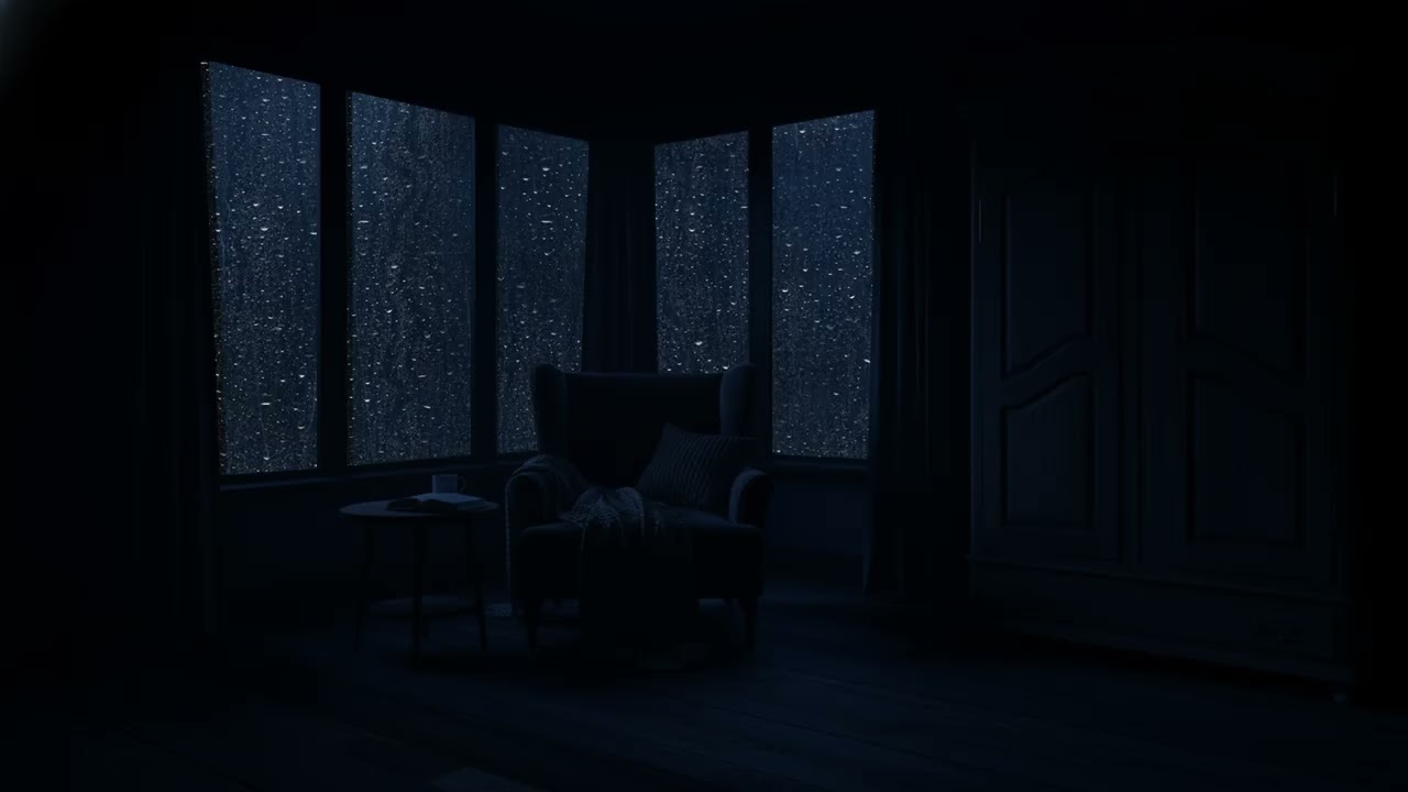 Relaxing Rain Sounds at Night | Perfect Rain Ambience to Calm Your Mind and Sleep Quickly