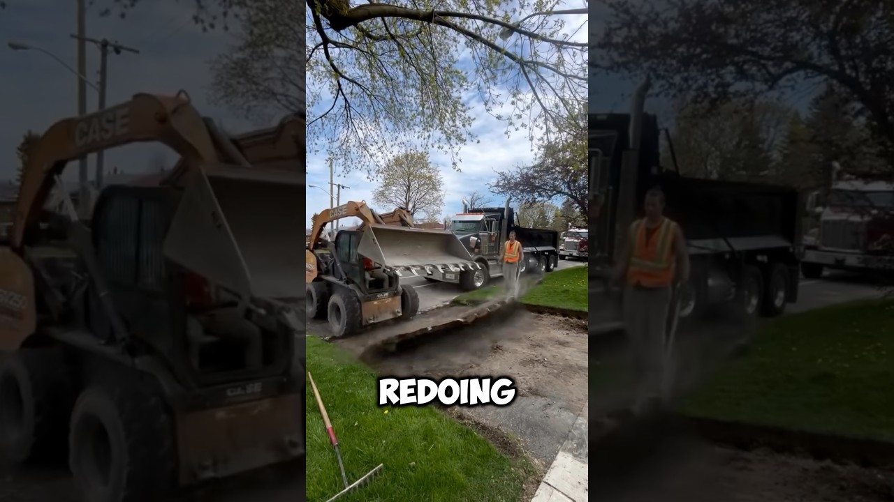 HUGE mistake while redoing driveway (@novapave)
