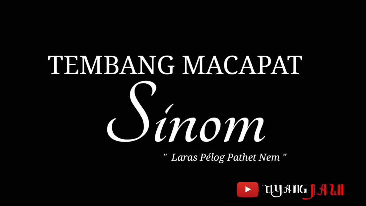 TEMBANG SINOM dan Artinya | Nuladha Laku Utama