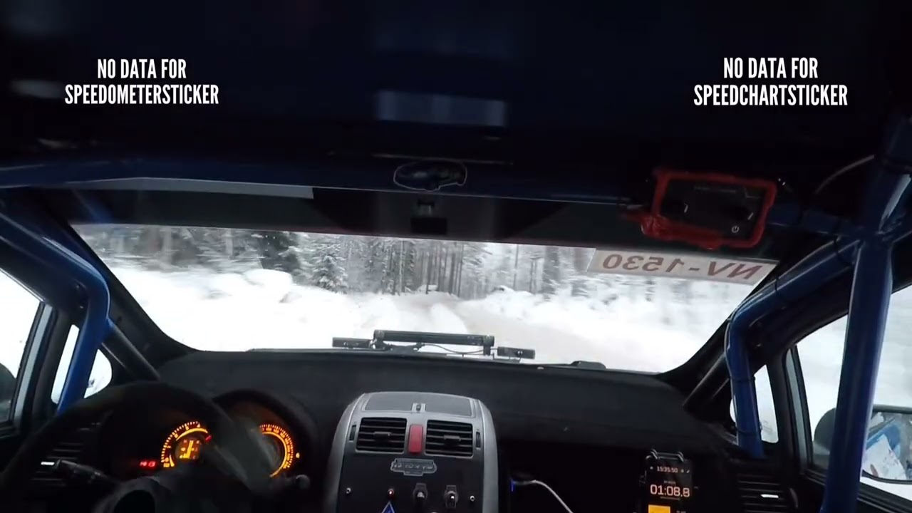 Rantabaari ralli 24.1.2025 EK 2 crash Jere Husso Teemu Husso Toyota Auris V1600