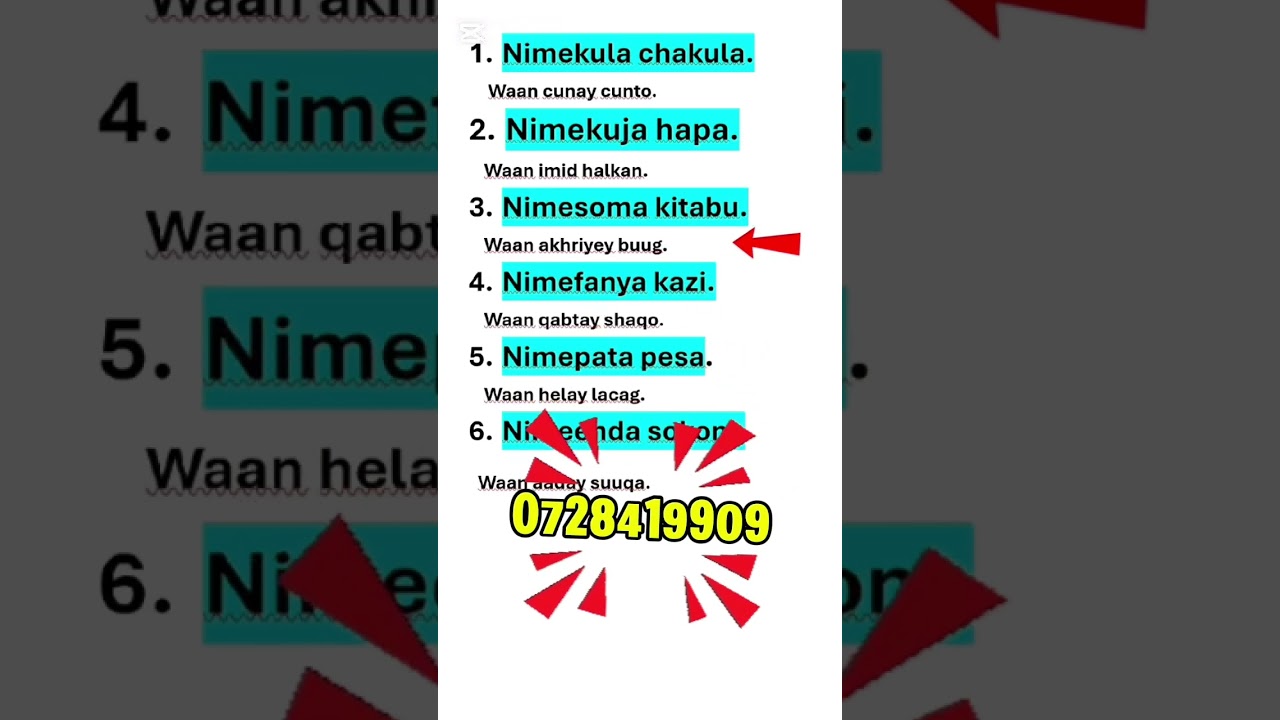 Ku Hadal Kiswahili Sida Dadka Kenya 🇰🇪