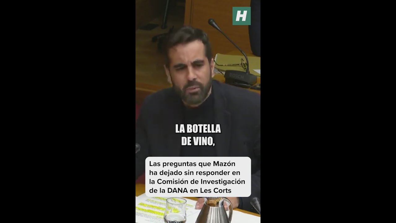 Las PREGUNTAS que MAZ&Oacute;N se ha dejado SIN RESPONDER en la Comisi&oacute;n de Investigaci&oacute;n de la DANA