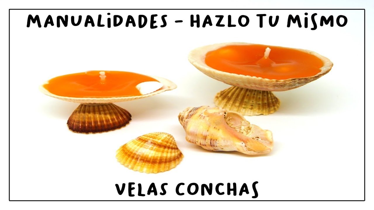 C&oacute;mo hacer VELAS DECORATIVAS utilizando CONCHAS de MAR