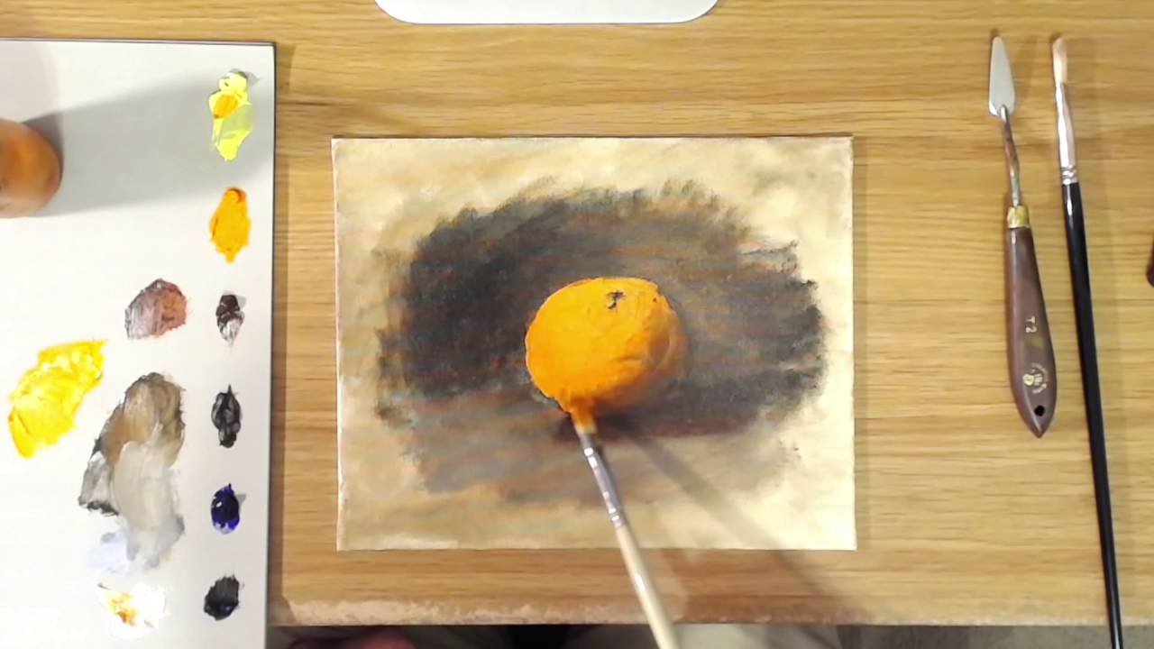 Oil Painting Lesson: Orange Demo