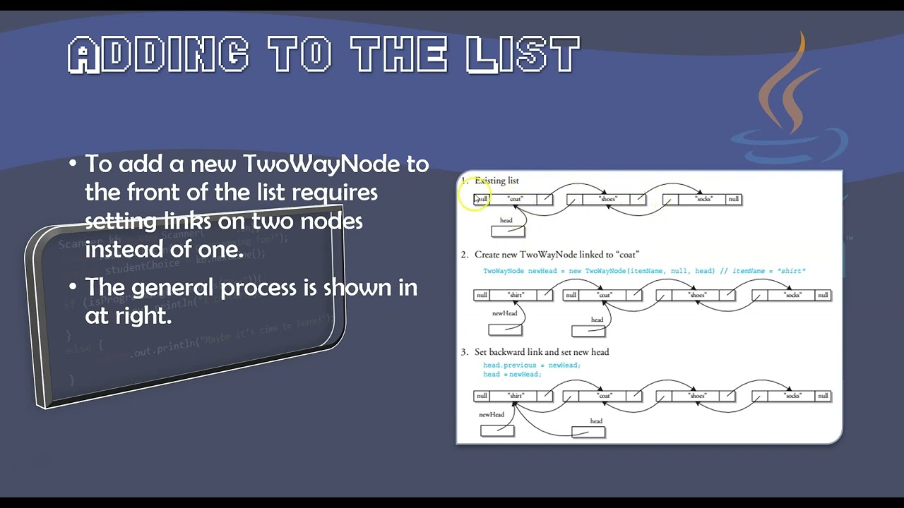 2.7 Doubly Linked Lists