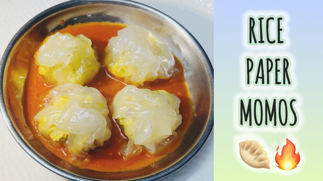 🥟 Healthy & Tasty Rice Paper Momos 😋