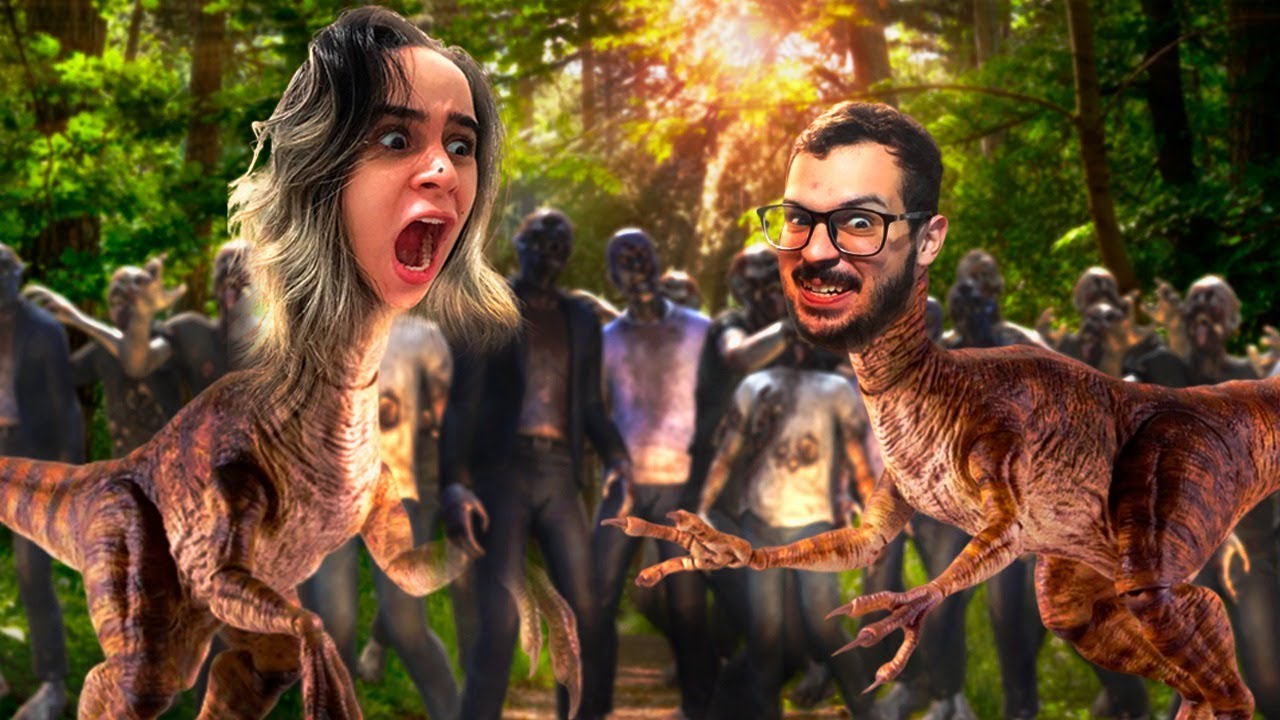 2 Dinossauros Vs. 1.000.000 de Zumbis!!!!