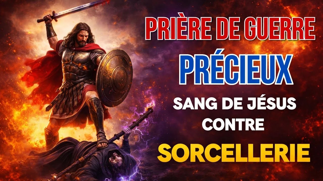🩸⚔️ PRIÈRE de GUERRE – PRÉCIEUX SANG de JÉSUS contre SORCELLERIE