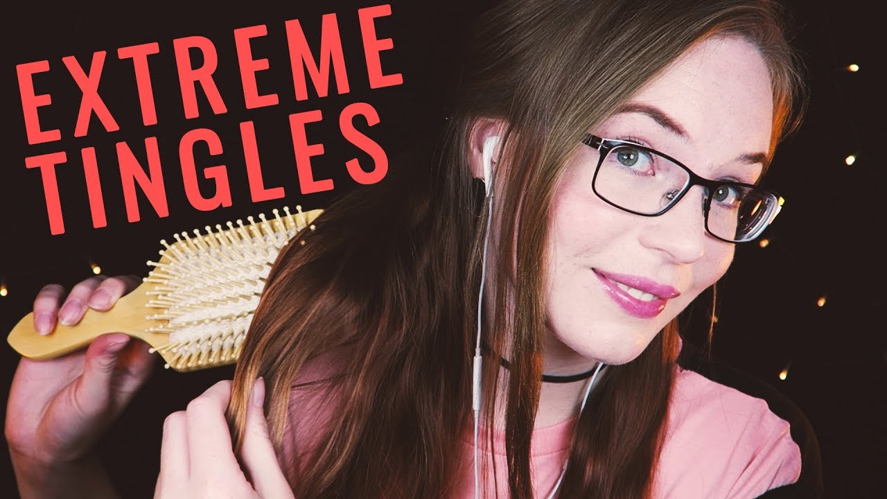 TINGLY-TANGLY Hair Brushing ASMR + Soft-Spoken & Whispered Ramble (SLOW)