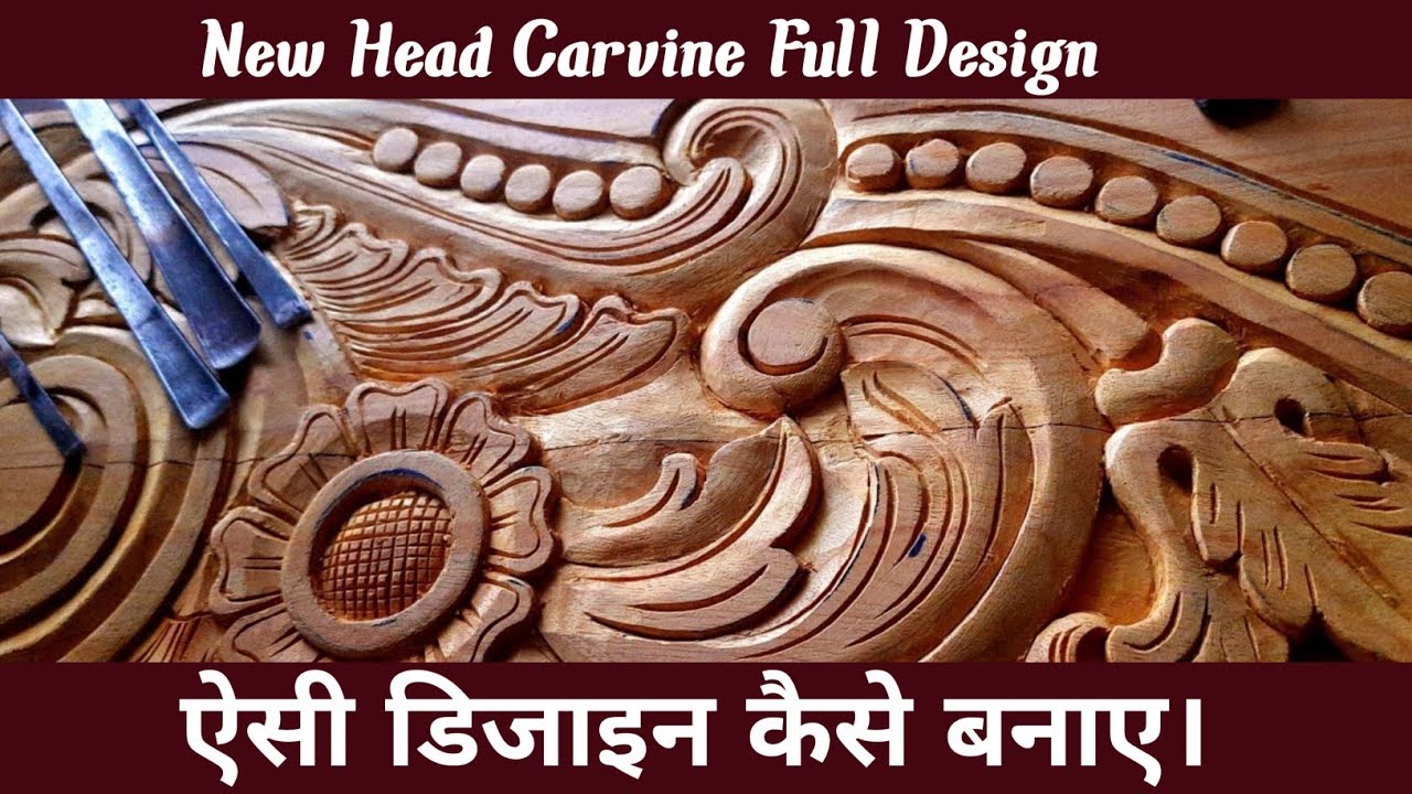 New Head Carving Full Design | Latest Wooden Carving Ideas | Furniture Carving Tutorial