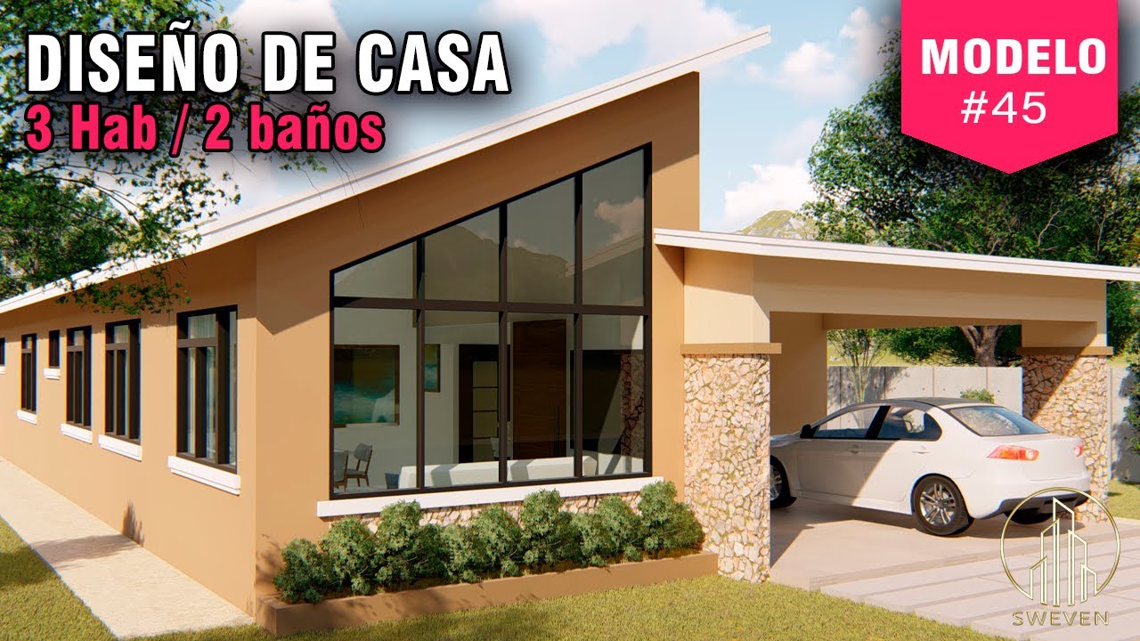 Casa de 3 habitaciones l 2 baños | sala | comedor | cocina | lavandería