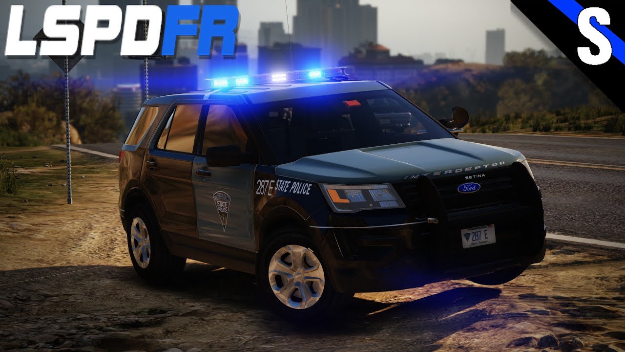 GTA V LSPDFR #185 Massachusetts State Police 2017 Ford Explorer