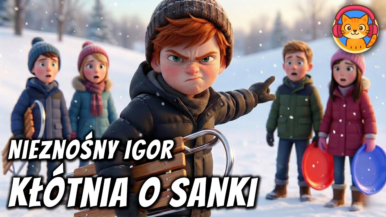 🛷😠 Nieznośny Igor i Kłótnia o Sanki - Bajka do słuchania na dobranoc 🎧