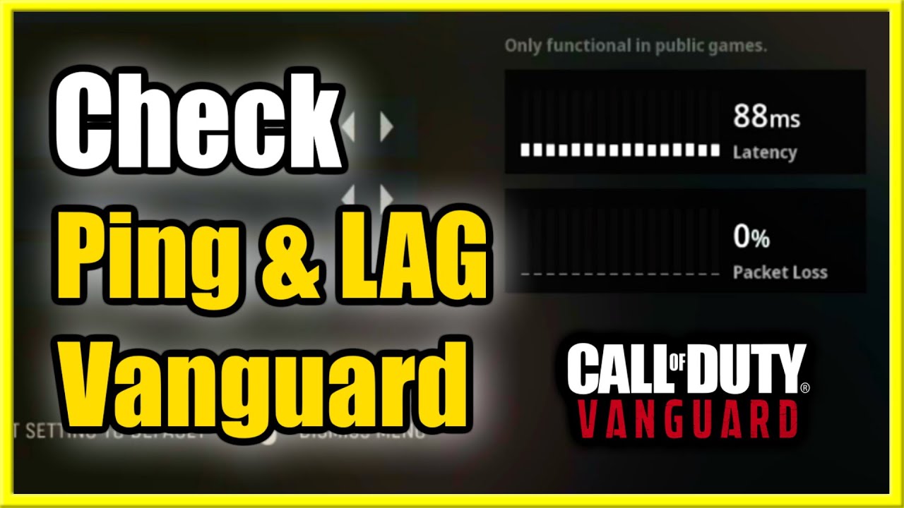 How to See Ping & Packet Loss In Call of Duty Vanguard & Warzone (Are you Lagging)