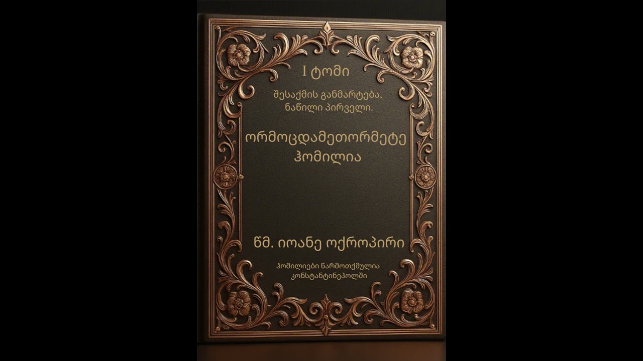 52# წმინდა იოანე ოქროპირი | ქადაგებები, ბიბლიის განმარტება | ძველი აღთქმა