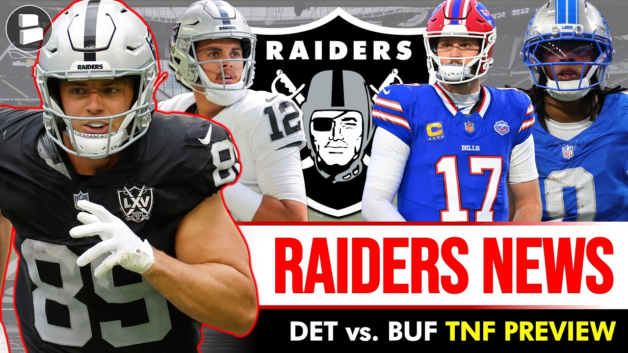 Interesting Raiders News From Practice Today + TNF Preview: Lions vs. Bills Prediction