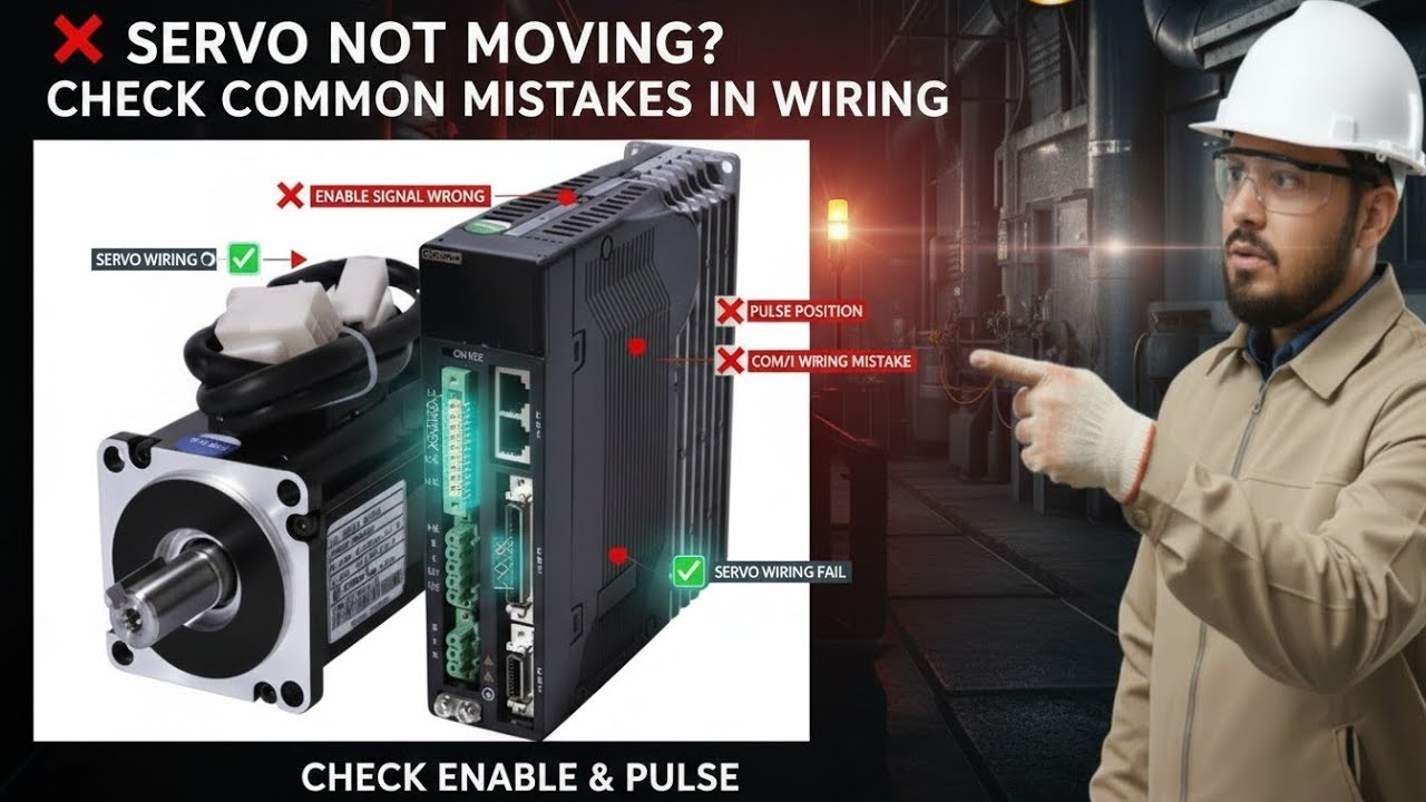 Common Servo Wiring Mistakes | Enable Signal & Pulse Position Error Fix #servomotor 