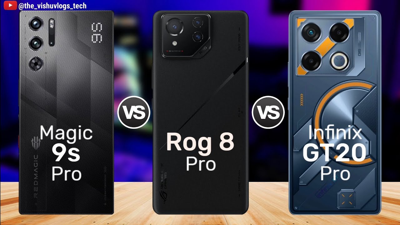 Best Gaming Phones 2024: ⚡ Red Magic 9S Pro vs ROG 8 Pro vs Infinix GT 20 Pro