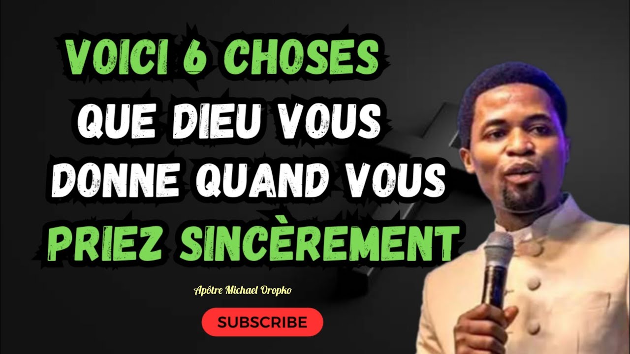 Voici 6 choses que vous recevez de Dieu quand vous priez sincèrement|Apôtre Michael Oropko