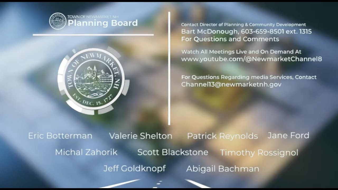 Newmarket  Planning Board Meeting - 13 January 2026