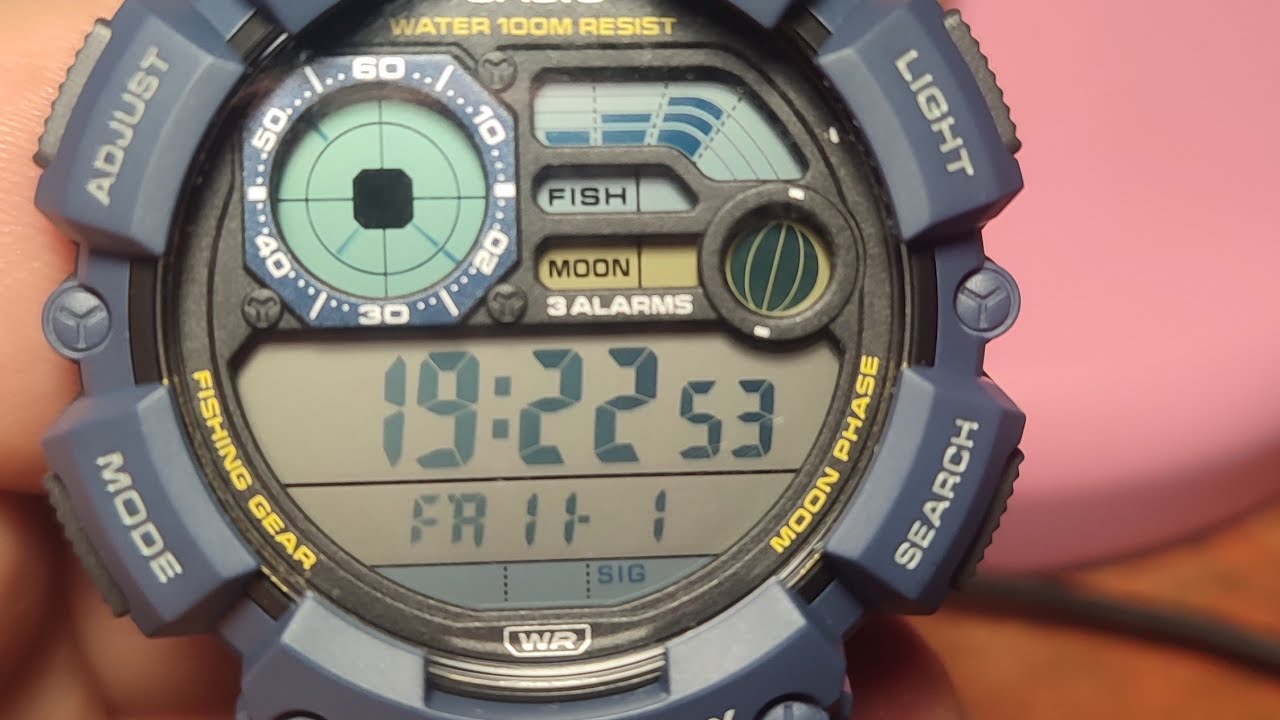 ЧАСЫ ДЛЯ РЫБАЛКИ CASIO WS-1500H