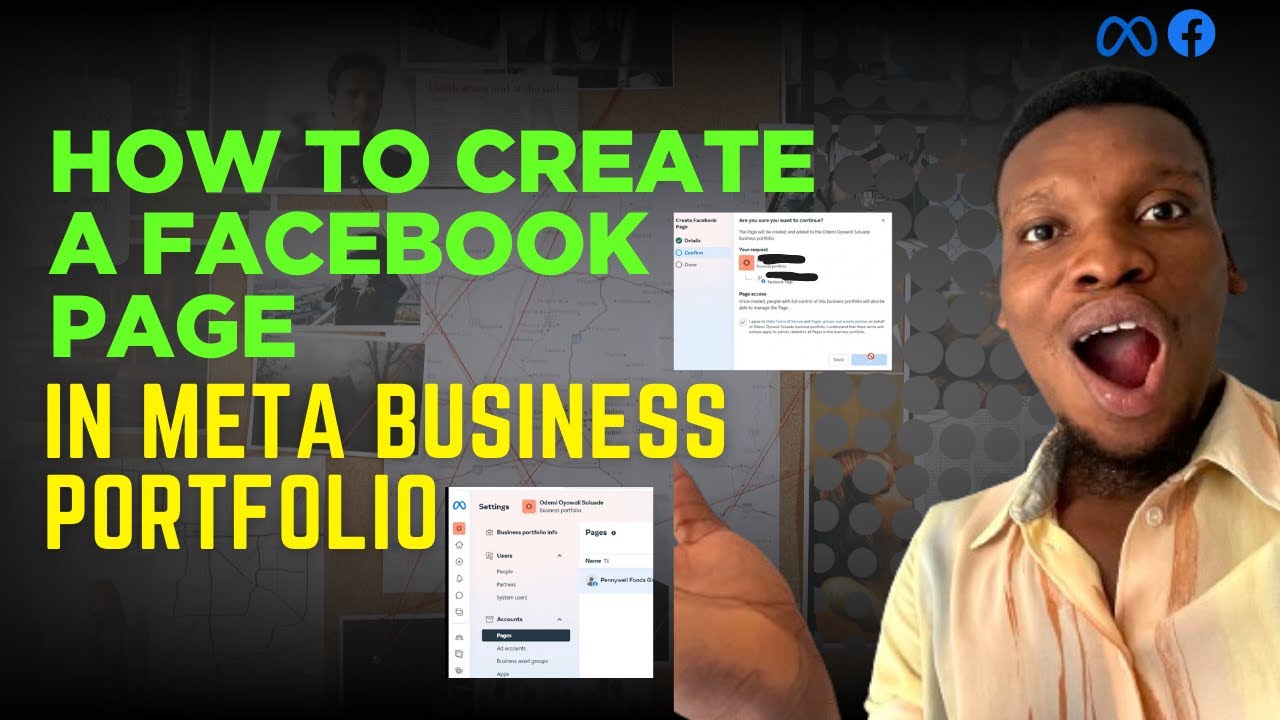 Как создать страницу Facebook в Meta Business Portfolio (также известном как Facebook Business Ma...