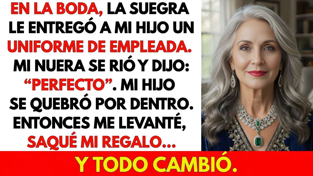 En La Boda, La Suegra Le Dio A Mi Hijo Un Uniforme De Empleada. Mi Nuera Rió: “Perfecto” Entonces Yo